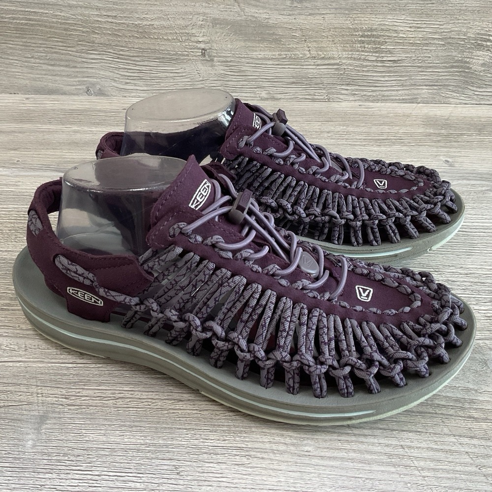 Keen Uneek Two Cord Sandals Women's Size 10 Purple Paracord Braided Trail Hiking
